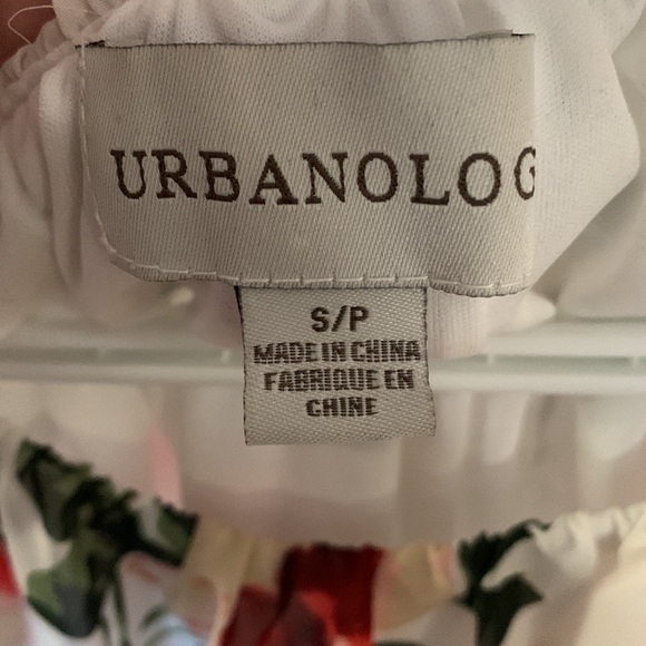 Urbanology White Floral Flowy Top - Picture 2 of 2